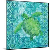 Turtle Batik Sq-Paul Brent-Mounted Art Print
