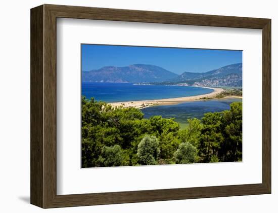 Turtle Beach Iztuzu Plaji near Dalyan, Lycia, Mugla Province, Turkey-null-Framed Art Print