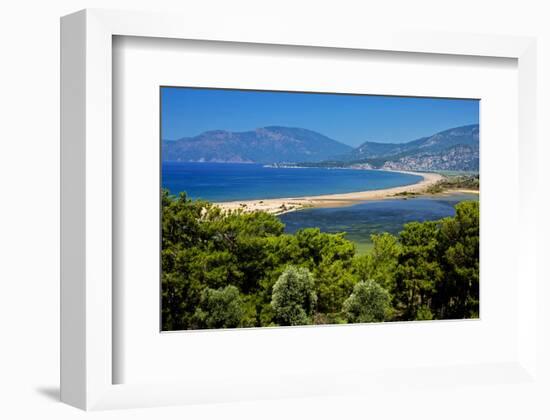 Turtle Beach Iztuzu Plaji near Dalyan, Lycia, Mugla Province, Turkey-null-Framed Art Print