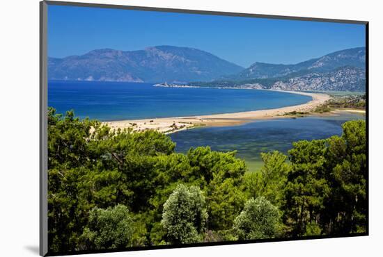 Turtle Beach Iztuzu Plaji near Dalyan, Lycia, Mugla Province, Turkey-null-Mounted Art Print