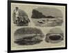 Turtle Catching at Ascension Island-null-Framed Giclee Print