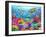 Turtle Coral Reef-Adrian Chesterman-Framed Art Print