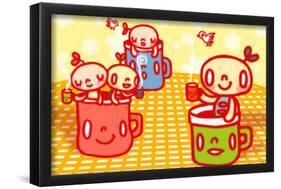 Turtle Cups-null-Framed Poster