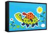 Turtle Dad-null-Framed Stretched Canvas