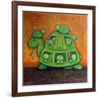 Turtle Family-Kourosh-Framed Photographic Print