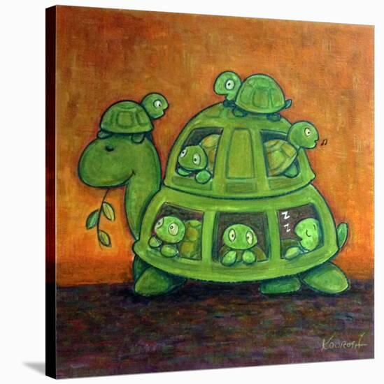 Turtle Family-Kourosh-Stretched Canvas