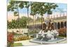 Turtle Fountain, Ringling Museum, Sarasota, Florida-null-Mounted Premium Giclee Print