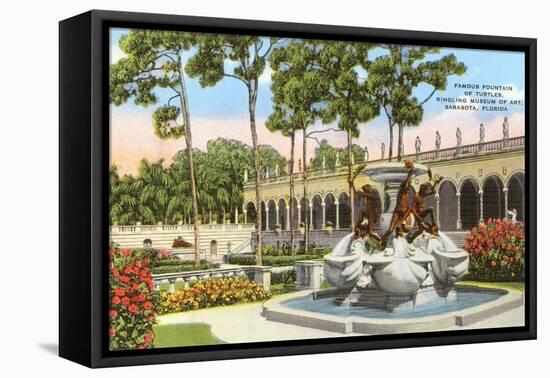 Turtle Fountain, Ringling Museum, Sarasota, Florida-null-Framed Stretched Canvas