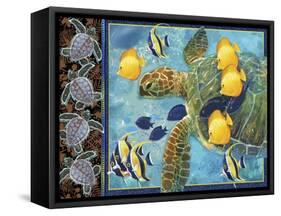 Turtle Hatchlings-James Mazzotta-Framed Stretched Canvas