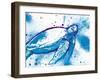 Turtle in the Wall-On Rei-Framed Art Print