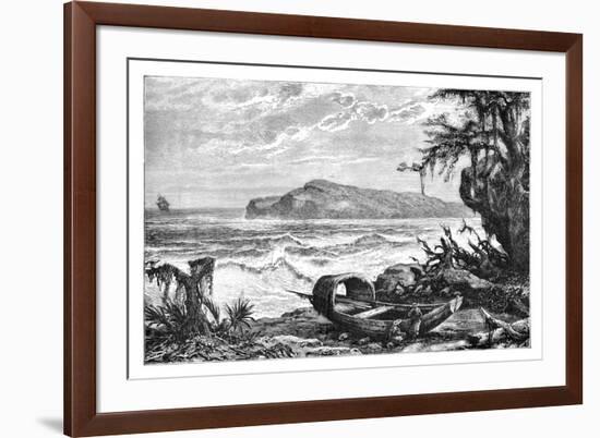 Turtle Island, View Taken at the Mouth of the Three Rivers, C1890-null-Framed Giclee Print