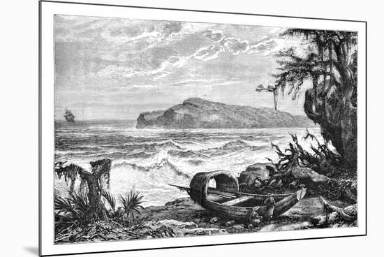 Turtle Island, View Taken at the Mouth of the Three Rivers, C1890-null-Mounted Giclee Print