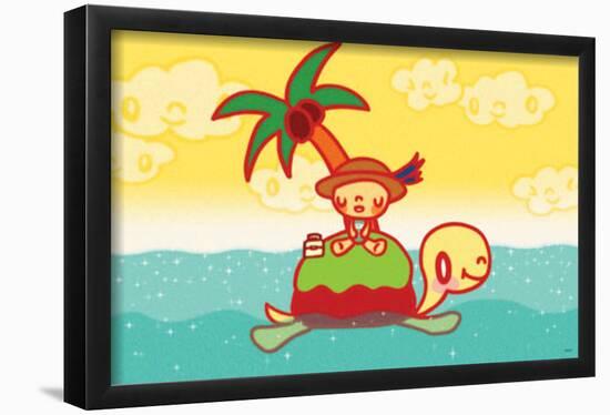 Turtle Island-Minoji-Framed Poster