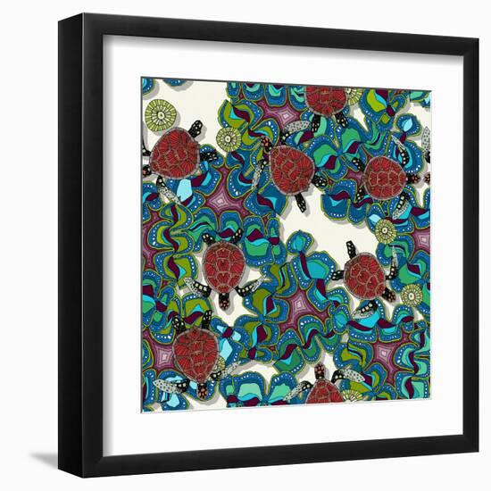 Turtle Reef-Sharon Turner-Framed Art Print