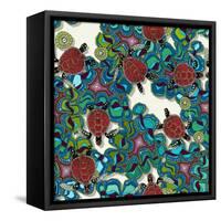 Turtle Reef-Sharon Turner-Framed Stretched Canvas