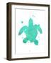 Turtle Splat-Jace Grey-Framed Art Print