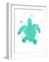 Turtle Splat-Jace Grey-Framed Art Print