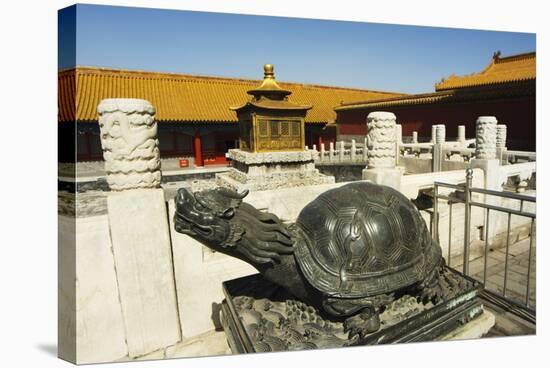 Turtle Statue, Zijin Cheng, the Forbidden City Palace Museum-Christian Kober-Stretched Canvas