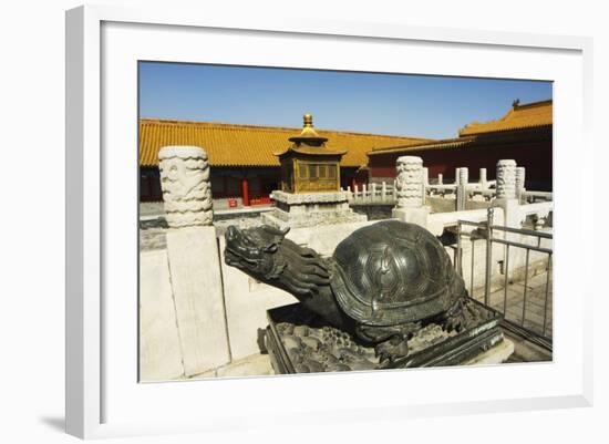 Turtle Statue, Zijin Cheng, the Forbidden City Palace Museum-Christian Kober-Framed Photographic Print