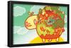 Turtle World-Minoji-Framed Poster