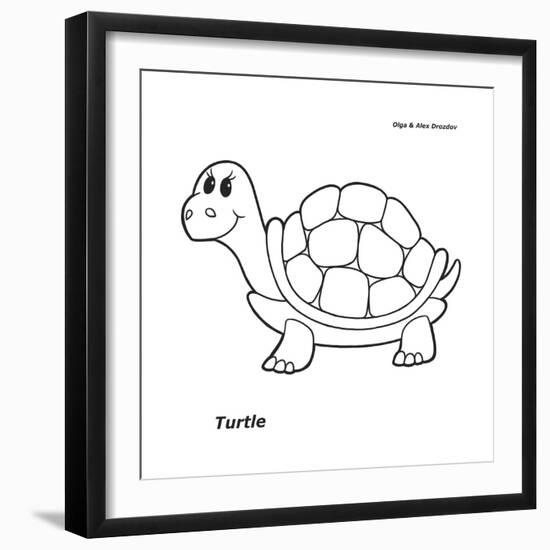 Turtle-Olga And Alexey Drozdov-Framed Premium Giclee Print