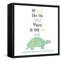 Turtle-Erin Clark-Framed Stretched Canvas