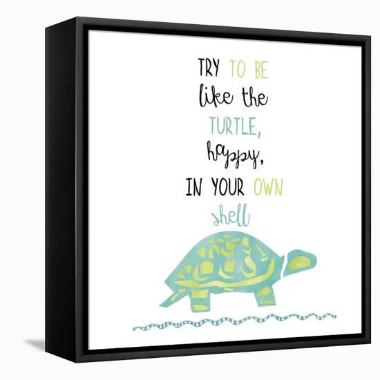 Turtle-Erin Clark-Framed Stretched Canvas