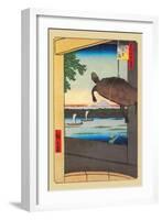 Turtle-Ando Hiroshige-Framed Art Print