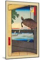 Turtle-Ando Hiroshige-Mounted Art Print