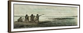 Turtles Hunt 1869 Peru-null-Framed Giclee Print