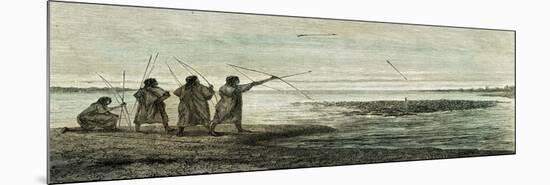 Turtles Hunt 1869 Peru-null-Mounted Giclee Print