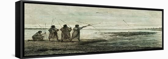 Turtles Hunt 1869 Peru-null-Framed Stretched Canvas