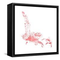 Turtles In The Sea Coral-Milli Villa-Framed Stretched Canvas