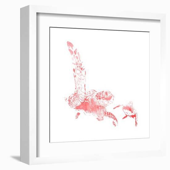 Turtles In The Sea Coral-Milli Villa-Framed Art Print