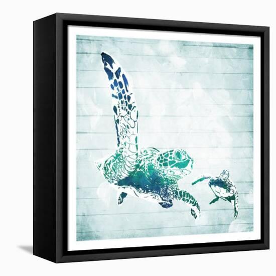 Turtles In The Sea-Milli Villa-Framed Stretched Canvas