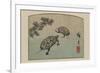 Turtles (Kame)-Ando Hiroshige-Framed Premium Giclee Print