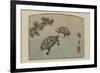 Turtles (Kame)-Ando Hiroshige-Framed Premium Giclee Print