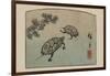 Turtles (Kame)-Ando Hiroshige-Framed Art Print