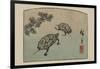 Turtles (Kame)-Ando Hiroshige-Framed Art Print