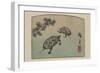 Turtles (Kame)-Ando Hiroshige-Framed Art Print