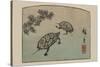 Turtles (Kame)-Ando Hiroshige-Stretched Canvas