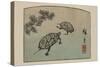 Turtles (Kame)-Ando Hiroshige-Stretched Canvas
