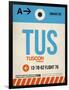 TUS Tuscon Luggage Tag I-NaxArt-Framed Art Print