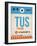 TUS Tuscon Luggage Tag I-NaxArt-Framed Art Print