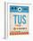 TUS Tuscon Luggage Tag I-NaxArt-Framed Art Print