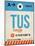 TUS Tuscon Luggage Tag I-NaxArt-Mounted Art Print