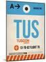 TUS Tuscon Luggage Tag I-NaxArt-Mounted Art Print