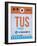 TUS Tuscon Luggage Tag II-NaxArt-Framed Art Print