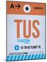 TUS Tuscon Luggage Tag II-NaxArt-Mounted Art Print