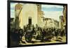 Tuscan Artillery in Montechiaro, 1860-Telemaco Signorini-Framed Giclee Print